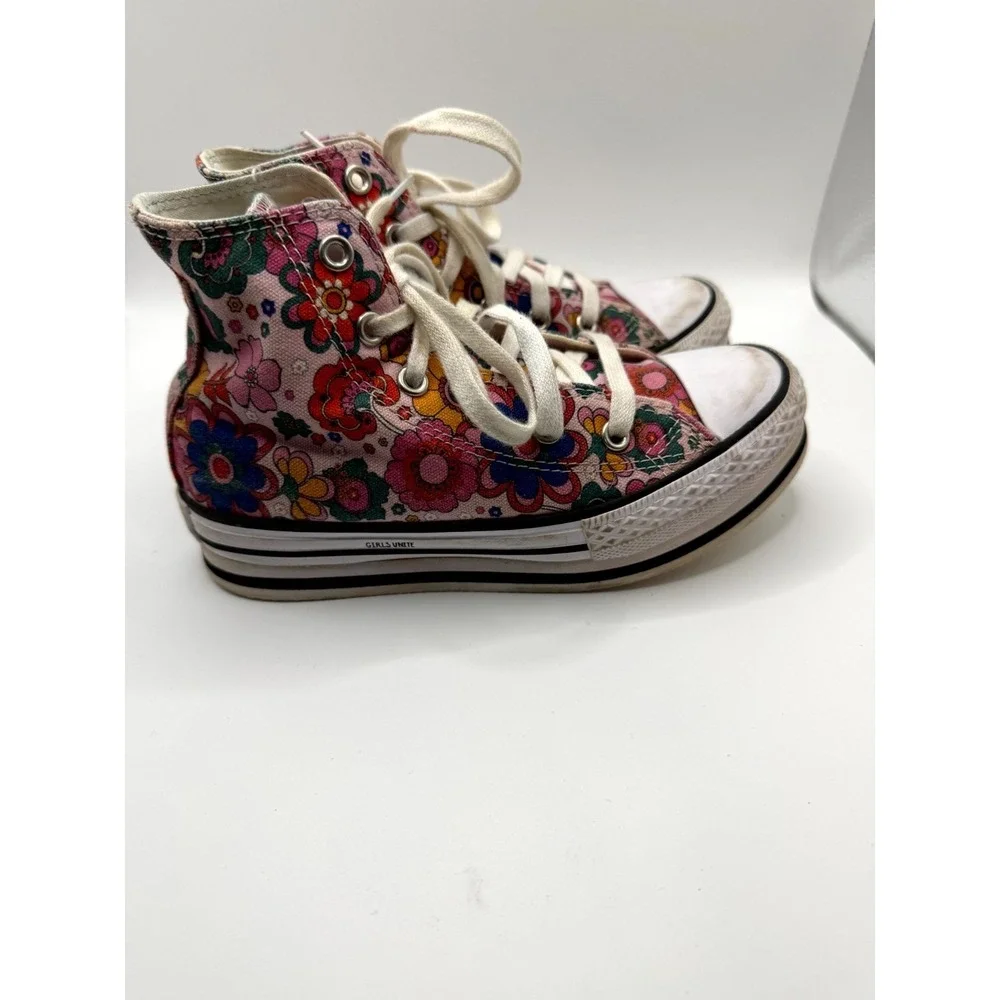 Converse x Unite Chuck Taylor All Star High 668017C Girl 13 Sneaker Floral Shoes